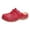 Red, variant on Mules for Women Thick Sole Orthopedic Sandals Splice Leather Closed Round Toe Hollow out Slip on Slides Walking Shoes Green Size 8