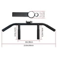 thumbnail image 4 of xinxixnxx Barre en T Portable Plateforme pour Exercices de Squat Deadlift, 4 of 9