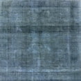 thumbnail image 1 of Ahgly Company Machine Washable Indoor Square Industrial Modern Blue Koi Blue Area Rugs, 5' Square, 1 of 7