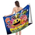 thumbnail image 4 of Pac-Man Toalla de playa de secado rápido con diseño temático, regalo para mujeres y niñas, ideal para cumpleaños, fans, amantes de la música, uso en la playa o al aire libre, 78 × 160 cm, 4 of 6