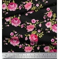 thumbnail image 3 of Soimoi Cotton Duck Fabric Leaves,Rose & Peony Floral Decor Fabric Printed Yard 42 Inch Wide, 3 of 3