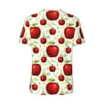 thumbnail image 3 of Balery Fruit Apples Baseball Jersey for Men Casual Button Down Shirts Short Sleeve Active Team Sports Uniform-Large, 3 of 9