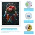 thumbnail image 3 of Diamond Art Kits for Adults, Flowers Feathers Dreamcatcher Art 5D Diamond Painting Kits for Adults Beginners, DIY Full Drill Diamond Painting, Gem Art and Crafts 12x16, 3 of 7