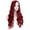 Dark Red, variant on BERON Orange Wigs Long Wavy Wig for Women 28' Side Part Wig Synthetic Heat Resistant Hair Wigs