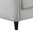 thumbnail image 3 of Furniture of America Terry Modern Chenille Skinny Sloped Arm Indoor Accent Chair, Light Gray, 3 of 5