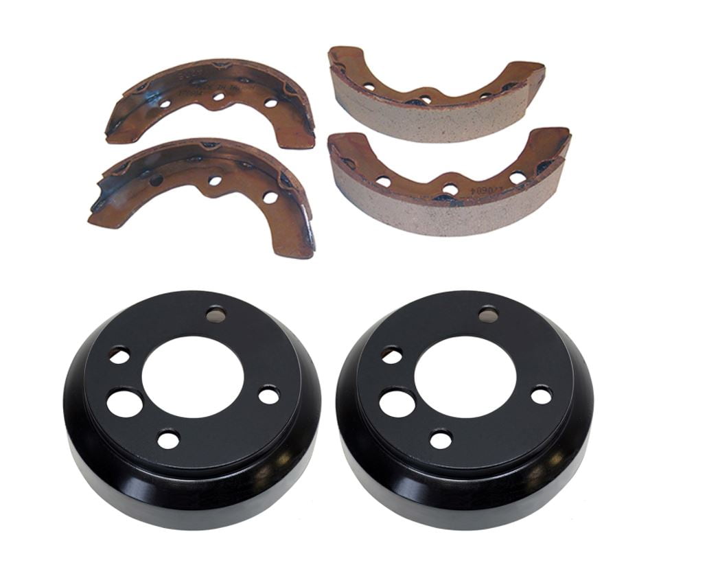 Rear Brake Shoes & Drums Set for Club Car DS Golf Carts 19811994