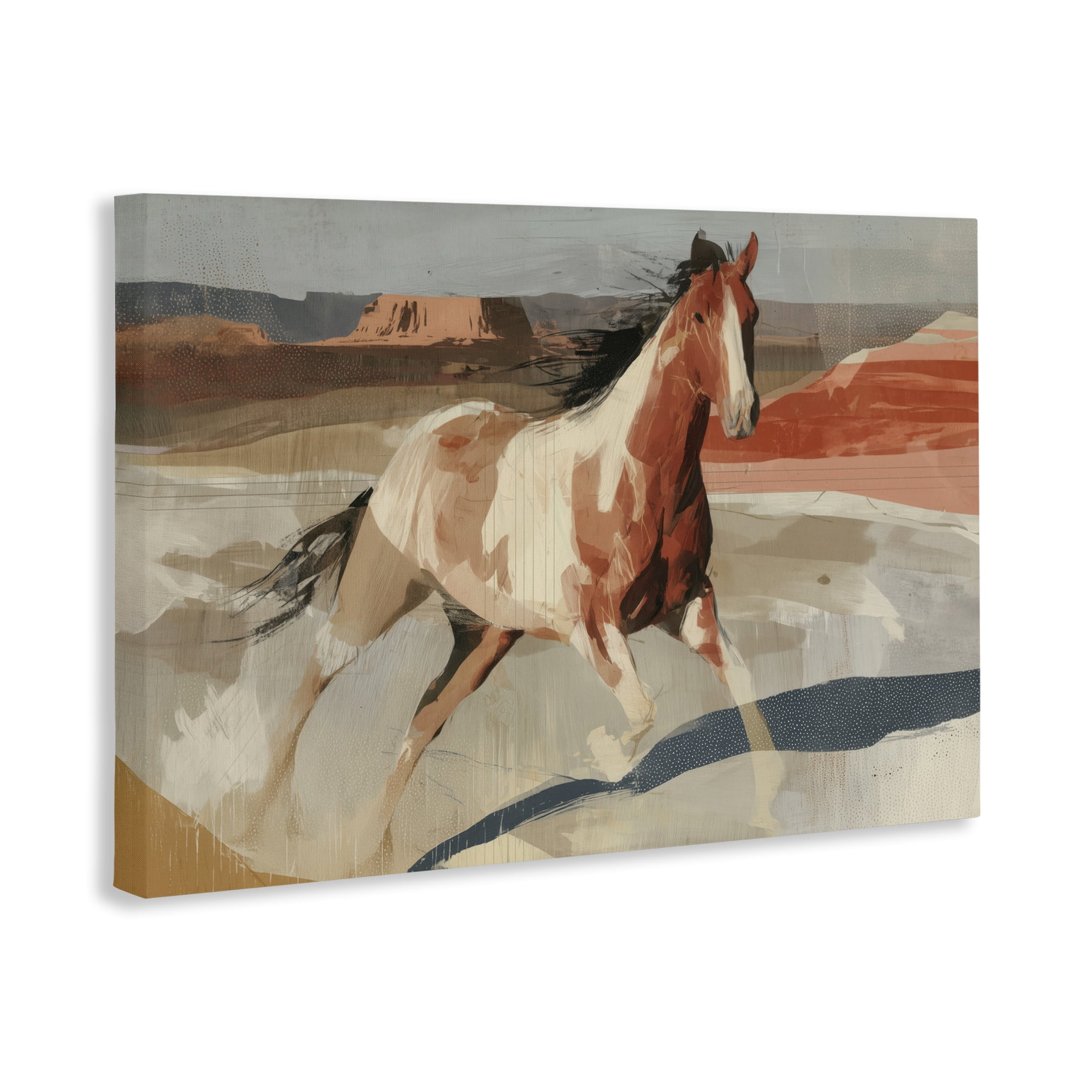 Stupell Industries Wild Horse Across Plains Canvas Wall Art, design by Chromatic Storm Studio