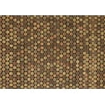 thumbnail image 1 of Ahgly Company Indoor Rectangle Abstract Brown Modern Area Rugs, 5' x 7', 1 of 4