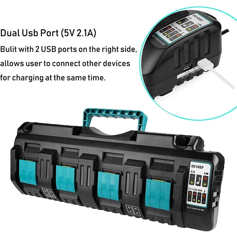 14.4V to 18V for akita Power Tools Battery Charger for akita Bl1830 Bl1840 194205-3 Fast Li-ion 18V Cordless Drill Charger 14.4V to 18V for akita Power Tools Battery Charger for akita Bl1830 Bl1840 194205-3 Fast Li-ion 18V Cordless Drill Charger