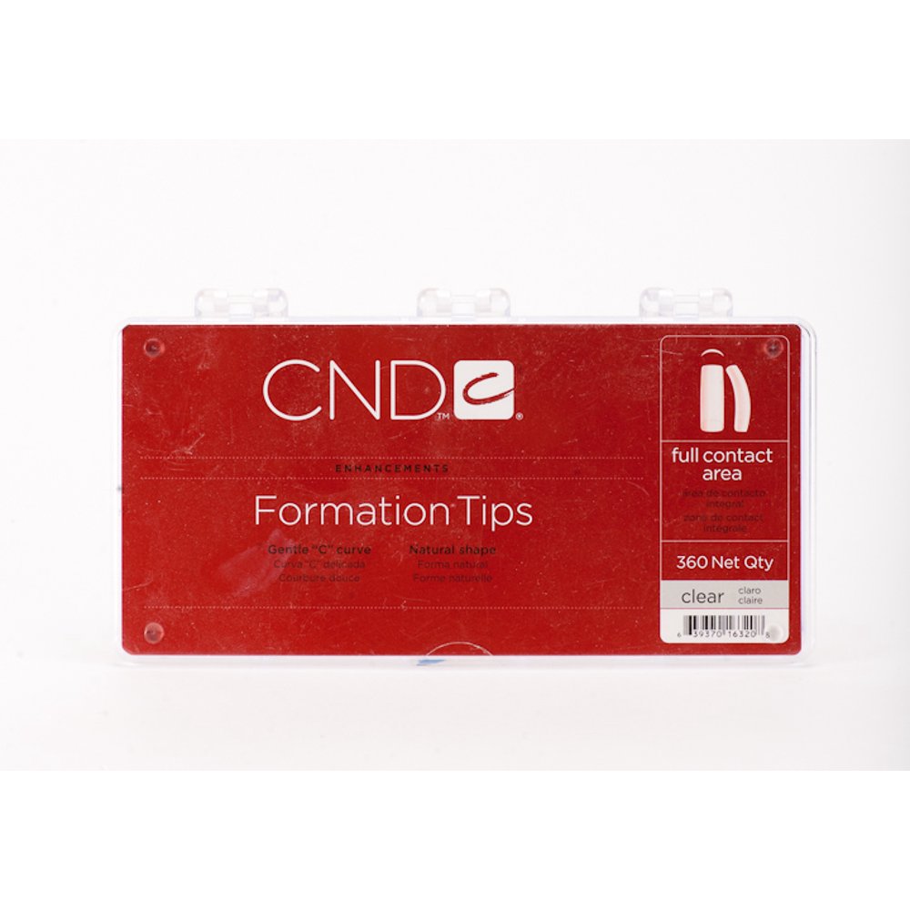 CND CND Creative Nail Design Tips FORMATION Clear 360/box Walmart