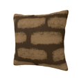 thumbnail image 2 of YFYANG Square Decorative Throw Pillow Case (Without Pillow Insert), Brown Abstract Pattern Bedroom Sofa Car Cushion Cover, 16"x16", 2 of 9