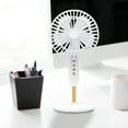 thumbnail image 5 of Vikakiooze Portable Desk Table Fan, Desktop Usb Portable Rechargeable Fan, Large Wind Power Student Dormitory Mini Ultra-Quiet Desktop Electric Fan, White, 5 of 7