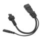 thumbnail image 4 of Cable de Alimentación ANGGREK IEC320 C14 Macho a C5 C7 Hembra 11,8 Pulgadas, 4 of 8