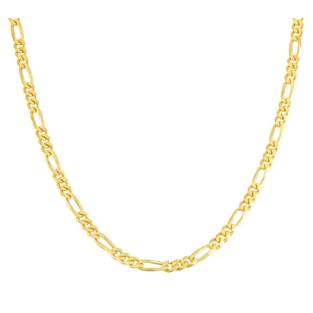 Jordan Blue NYC 14k gold plated Sterling silver Men's 24" figaro chain necklace
