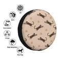 thumbnail image 4 of Yiaed Leopard Print Print Tire Wheel Cover, Waterproof Spare Tire Cover Fit for Jeep, Truck,Trailer, RV, SUV, Camper and Most Vehicle-16 inch, 4 of 6