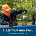 thumbnail image 2 of TrailHeads Men's Fleece Ball Cap with Drop Down Ear Warmer | The Trailblazer Adventure Hat - hunter orange, 2 of 6