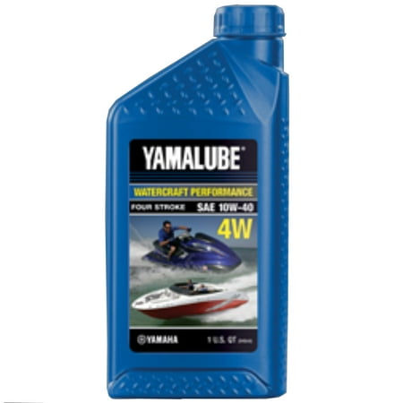 Single Engine Jet - Yamaha Yamalube OEM WaveRunner Jet Boat 4W Engine Oil 32oz Quart LUB-10W40-WV-12