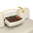thumbnail image 3 of Qualitex Ethos Console DX RV Sofa Bed - 72" Wide - Bisque Ultimate Leather, 3 of 9