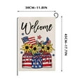 thumbnail image 3 of Summer Saving!AJKSFHIU patriotic America 4th of July Garden Flag Double Sided,Linen 4th of July Memorial Day Independence Day Patriotic Garden Yard Flag Outdoor Outside Holiday Decoration, 3 of 5