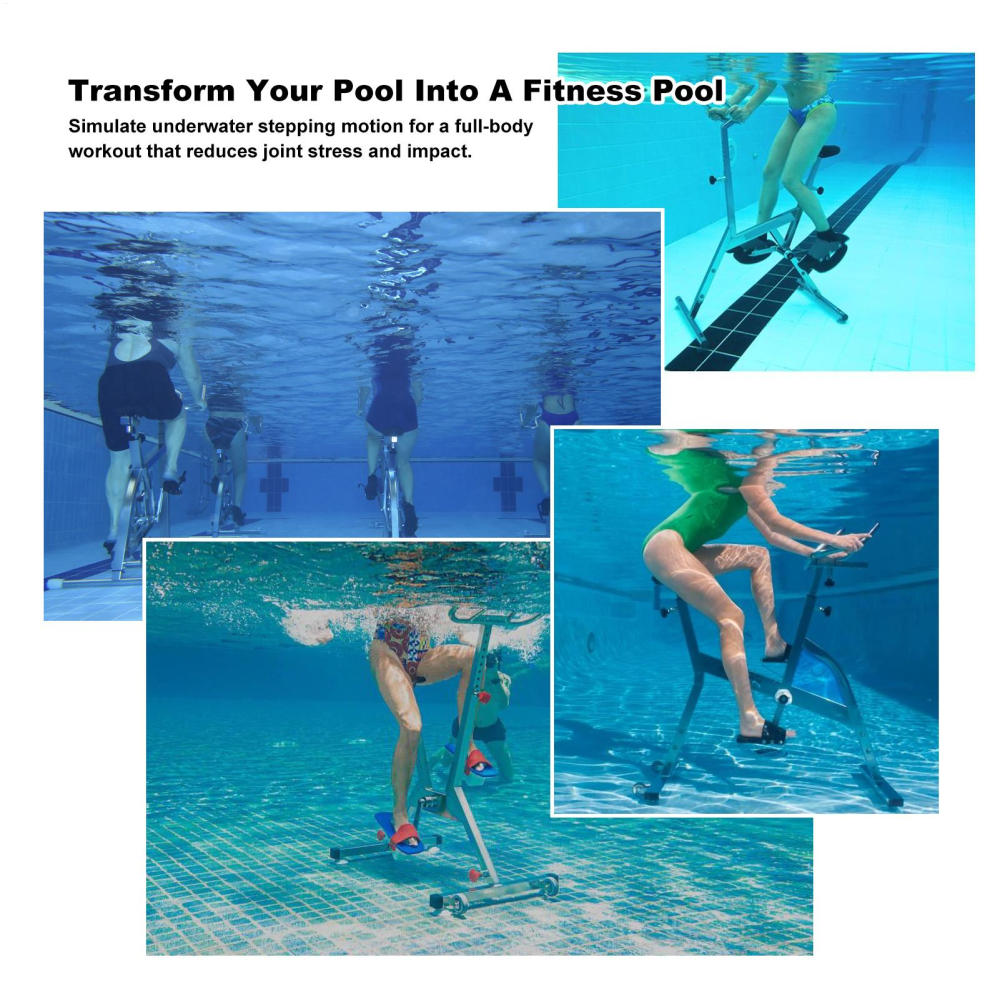 Underwater Exercise Bike Commercial-Grade - Stainless Steel Aquatic Cycle for Fitness Centers and Luxury Resorts