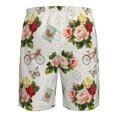 thumbnail image 6 of Naloa Vintage Bike Flower Butterfly Men's Beach Shorts, Surfing shorts, Swim trunks, Quick Dry Swim Trunks for Surfing Beach Fun - Small, 6 of 9