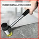 thumbnail image 5 of Soft Rubber Mallet Hammer Non Slip Grip Large Double-Faced Soft Hammer for Home Improvement Tool, 5 of 5