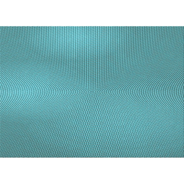 Ahgly Company Tapis Rectangulaire Lavable en Machine Intérieur Turquoise Bleu Vif, 6 Pieds x 9 Pieds
