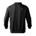 thumbnail image 3 of XAOWF Men'S Quarter-Zip Casual Sweatshirt Long Sleeve Turndown Collar Loose Fit Stylish Comfort Pullover Everyday Wear 2025 Autumn Comfort Breathable Tops, 3 of 9
