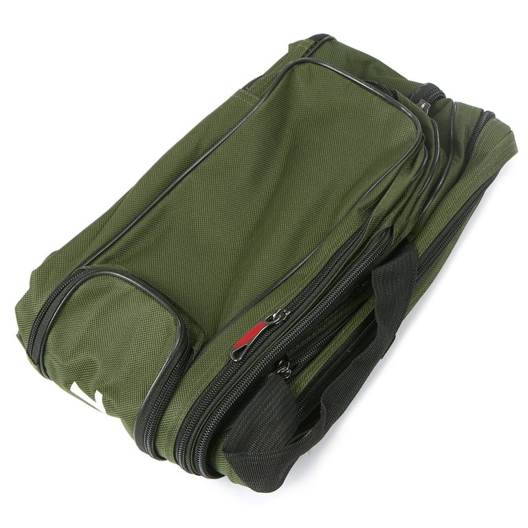 Lixada 3 Layers Fishing Pole Bag, Portable Folding Rod Carry Case, Tackle Storage for Reels Pole Pack, Size: 90 cm, Green