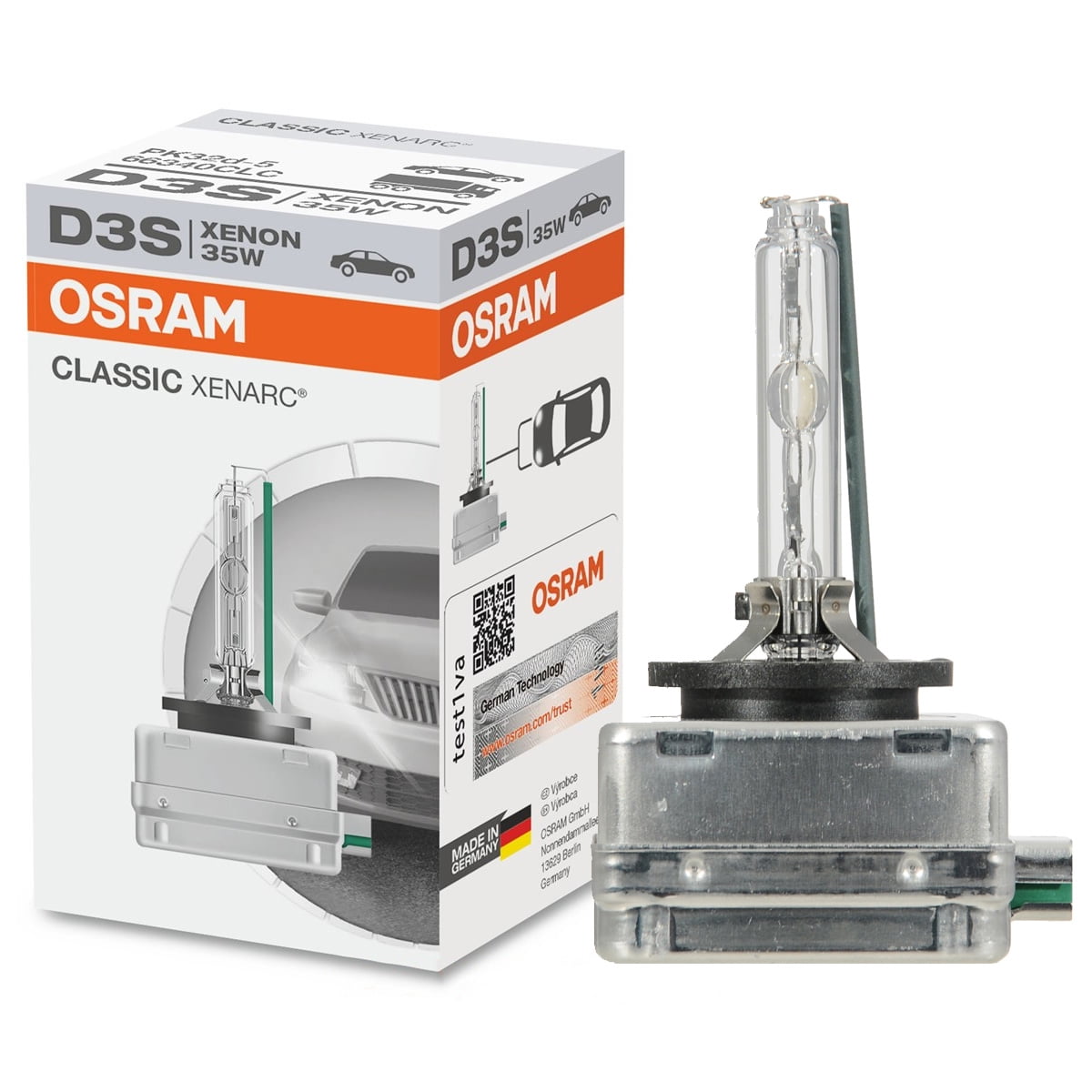 D3S: Osram 66340XN2 Night Breaker 220 HID Xenon Bulbs | Pack of 2