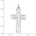 thumbnail image 3 of Sterling Silver Rhodium-plated Latin Cross Pendant, 3 of 3