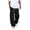 48# Black, variant on Men's Wide Leg Sweatpants Elastic Drawstring Waist Baggy Relaxed Fit Soft Lounge Pants with Deep Pockets Light Purple S