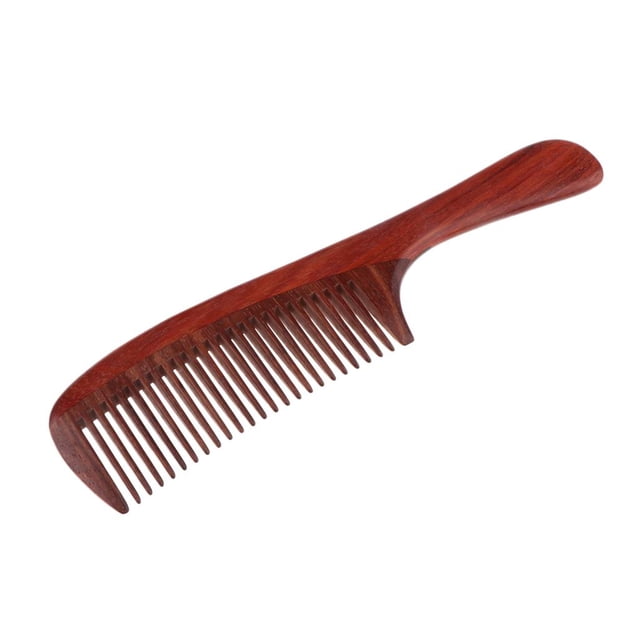 de material cuero Cabelludo para Desenredar Cabello Hecho No Estático Natural Sándalo Zulema Peine de cabello de madera natural