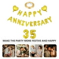 thumbnail image 4 of OULII 1 Set Golden Heart-shaped Aluminium Film Balloons for Anniversary Party Decor, 4 of 4