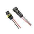 thumbnail image 4 of FRCOLOR 5 Pairs Waterproof Electrical Cable Connectors for Car Use with 2-Pin Plugs and Wires Kits 10A, 4 of 5