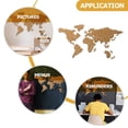 thumbnail image 4 of LEEYNEER 1 Set Large Cork Board World Map with Self Adhesive Message Board  Office, 4 of 7