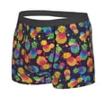 thumbnail image 2 of Wukai Colorful Pineapples1 Print Men’s Underwear Breathable Boxer Briefs,&nbsp;Moisture Wicking & Breathable-Medium, 2 of 7