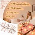 thumbnail image 4 of Enchanted Willow Vine Christmas Lights, Willow Vine Lights for Wall, Warm White LED Branch Decoration for Christmas Living Room Bedroom Entryway (without balls-5.2FT-Pink), 4 of 4