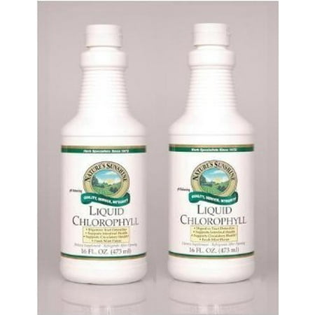 Nature's Sunshine Chlorophyll Liquid, 16 fl. oz, Kosher, Fresh Mint Chlorophyllin Assists Detoxification and Provides Intestinal, Immune, and Digestive System Support