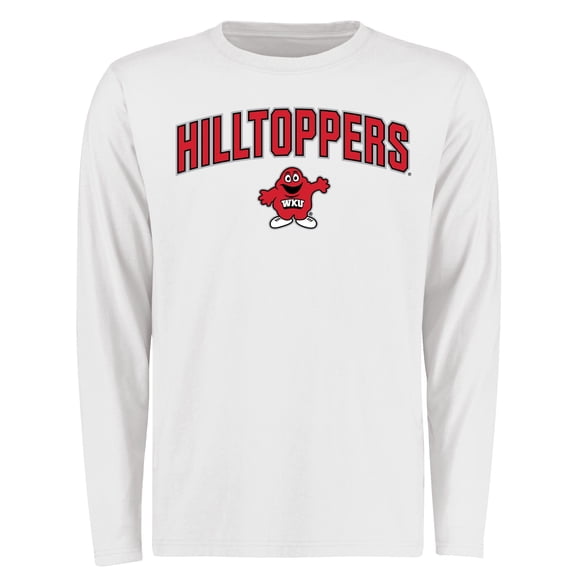 Men's White Western Kentucky Hilltoppers Proud Mascot Long Sleeve T-Shirt