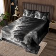 thumbnail image 2 of 3D Tornado Quilt Set Horror Disaster Pattern Bedspread Set Tornado Storm Lightning Quilts Cyclone Natural Disaster Theme Coverlet Set For Adult Boys Lightning Cyclone Bed Set, Queen, 2 of 5