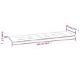 thumbnail image 2 of vidaXL Garden Bench Cushion Green 70.9"x19.7"x1.2", 2 of 6