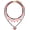 red game day heishi choker, variant on Surfer Heishi Bead Choker Necklace for Woman Star Pearl Polymer Clay Record Disc Beads, Style V7401