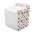 thumbnail image 2 of Ladybugs Washer Cover, Ladybug Dotted Wings Swirls and Curves Pattern Animal, Dust and Dirt Free Decorative Print, 29" x 28" x 40", White Black, by Ambesonne, 2 of 3