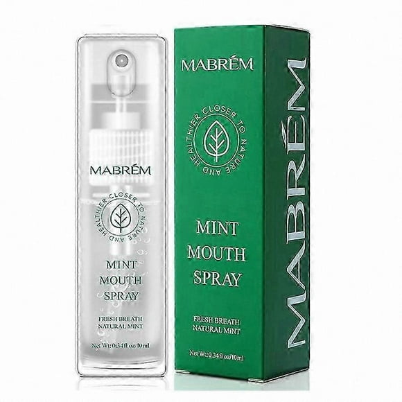 Minty Fresh Breath Spray for Oral Hygiene 10ml Portable Solution