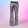 thumbnail image 1 of Styesk Men's Pants Sparkling Horn Pants Stage Performance Casual Pants Solid Color Pants, 1 of 4