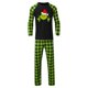 thumbnail image 1 of Conjunto de pijama familiar de 2 piezas con cuello redondo y traje estampado de dinosaurios (Hombre Verde XXXL) Kuymtek Verde Hombre T 3EG, 1 of 7