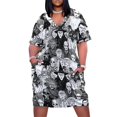 thumbnail image 2 of Vestido de bolsillo suelto de Horror s Tendencia de ropa de mujer 2025 Vestidos para mujer Ropa de verano para mujer Vestidos de mujer, 2 of 7