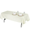 thumbnail image 2 of BalsaCircle 60" x 102" Premium Polyester Rectangular Tablecloth Table Linens Ivory, 2 of 5