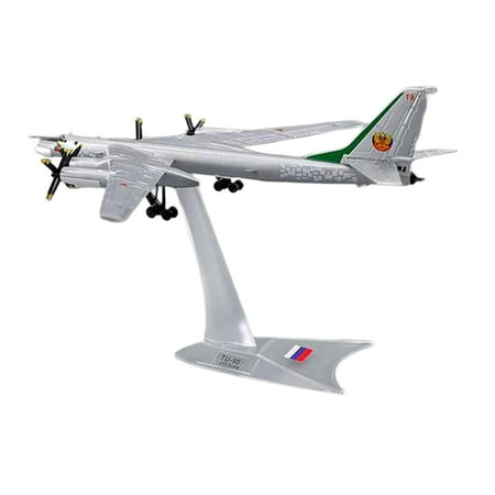 LeeQinersw 1/200 Tupolev TU-95 Strategic Bomber Aircraft Model Diecast Alloy Versatile with Russia